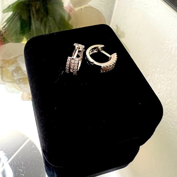 silver 925 earrings with Cz - Picture 1 of 8